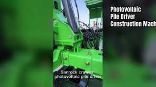 광전지 더미 운전사 고속도로 난간 건축기계 크롤러 더미 운전 장비