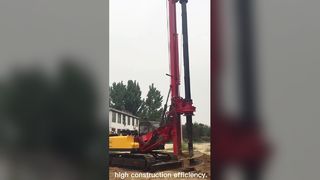 회전하는 드릴링 리그 광전지 역 기초 더미 건축 기계 유압 드릴링 리그