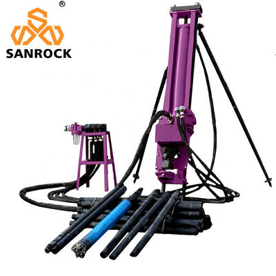 품질  Portable Bucket DTH Drilling Rig Machine SRQD70 Mining Borehole Rotary Drilling Rig 공장