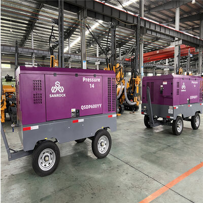 스크류 에어 컴프레서 디젤 구동 로터리 에어 컴프레서 기계 휴대용 에어 컴프레서