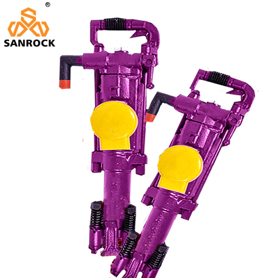 핸드 홀드 에어 레그 잭 해머 Pneumatic Rock Drill YT24 소형 바위 드릴링 머신