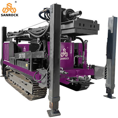 700m 깊은 물 우물 뚫기 기기 수압 우물 뚫기 기기 휴대용 커민스 엔진