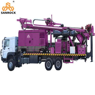 트럭에 장착된 물 우물 뚫기 기구 132KW 디젤 역순환 뚫기 구멍 뚫기 기기