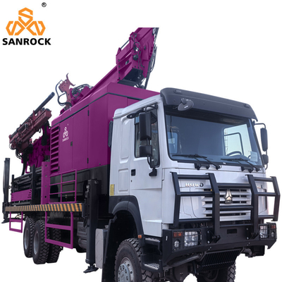 트럭에 장착된 물 우물 뚫기 기구 132KW 디젤 역순환 뚫기 구멍 뚫기 기기