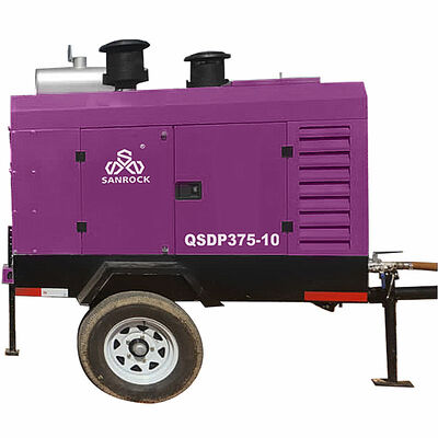 15HP 로터리 스크류 에어 컴프레서 디젤 구동 이동식 싱글 스크류 에어 컴프레서