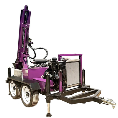 제조업자 Deep Well Drilling Machine Trailer Mounted Drilling Rig 작은 물 우물 파리 리그