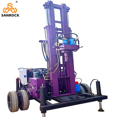 제조업자 Deep Well Drilling Machine Trailer Mounted Drilling Rig 작은 물 우물 파리 리그