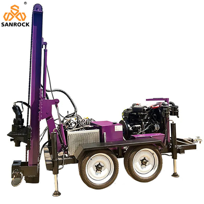 제조업자 Deep Well Drilling Machine Trailer Mounted Drilling Rig 작은 물 우물 파리 리그