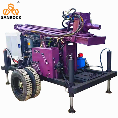 제조업자 Deep Well Drilling Machine Trailer Mounted Drilling Rig 작은 물 우물 파리 리그