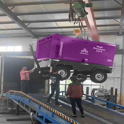 고효율 스크류 에어 컴프레서 15bar 광산 로터리 스크류 에어 컴프레서 기계