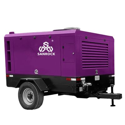 15HP 로터리 스크류 에어 컴프레서 디젤 구동 이동식 싱글 스크류 에어 컴프레서