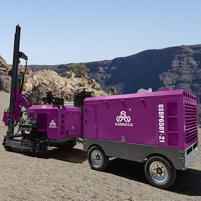 크롤러 드릴링 리그 대형 회전 토크 보어홀 드릴링 장비 경암 DTH 보링 머신