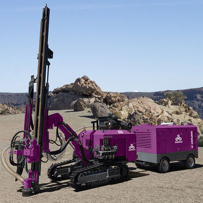 크롤러 드릴링 리그 대형 회전 토크 보어홀 드릴링 장비 경암 DTH 보링 머신