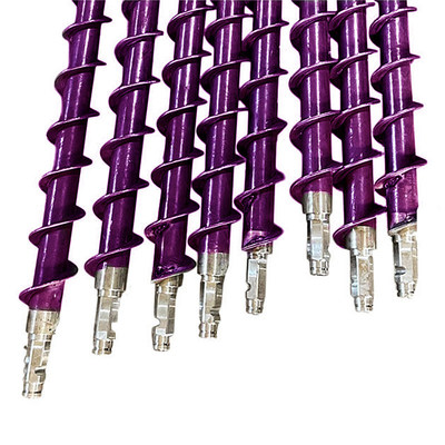 Twist Drill Rod Foundation Piling DTH Drilling Pipe High Performance Spiral Drill Rod