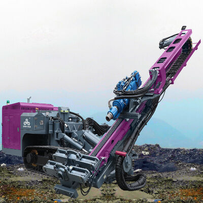 최대 150m 굴착 깊이 및 유압 제어 기능을 갖춘 360° 회전 DTH 드릴링 리그 (경암 발파공용)