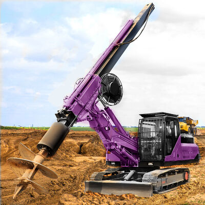 Rotary Drilling Rig Municipal Construction Pile Borehole Drilling Machine Hydraulic  Drilling Rig