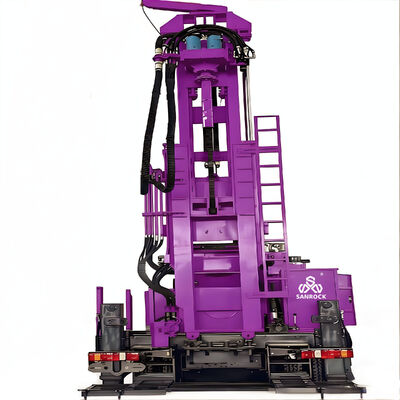 Hydraulic Water Well Drilling Rig Geothermal Drilling Equipment Truck Mounted   Water Drilling Rig Machine
