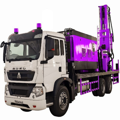 Hydraulic Water Well Drilling Rig Geothermal Drilling Equipment Truck Mounted   Water Drilling Rig Machine