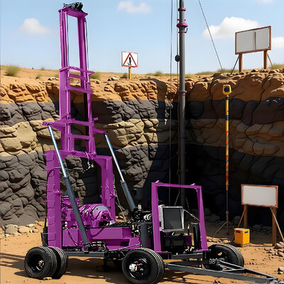 Hydraulic Core Drilling Rig Gold Mining Exploration Drilling Equipment Robust Diesel Core Drilling Rig