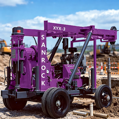 Hydraulic Core Drilling Rig Geological Mobile Drilling Rig High Efficiency Rotary Core Drilling Machine  