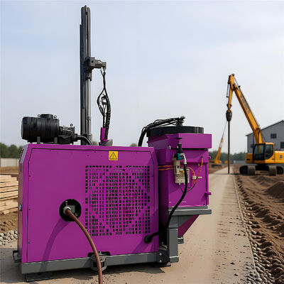 Anchor Piling Rig FIexible Angle Adjustment Hydraulic Drilling Rig Photovoltaic Pile Driver Machine 