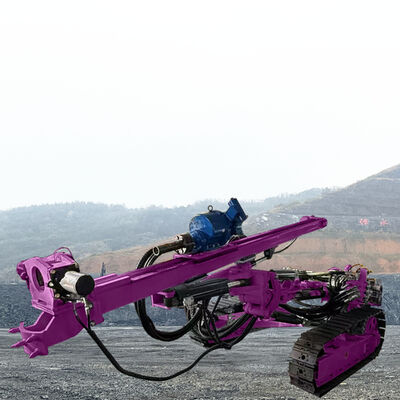 Blasthole Drilling Rig Adjustable Feed Pressure Rotation Speed Portable DTH Drill Rig Mining Drilling Machine